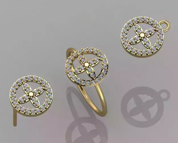 GC GOLD CM018- Diamond set 