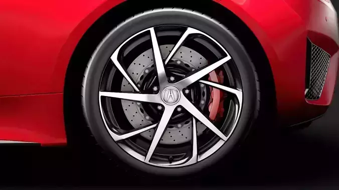 Acura NSX 2020 wheel 3D model