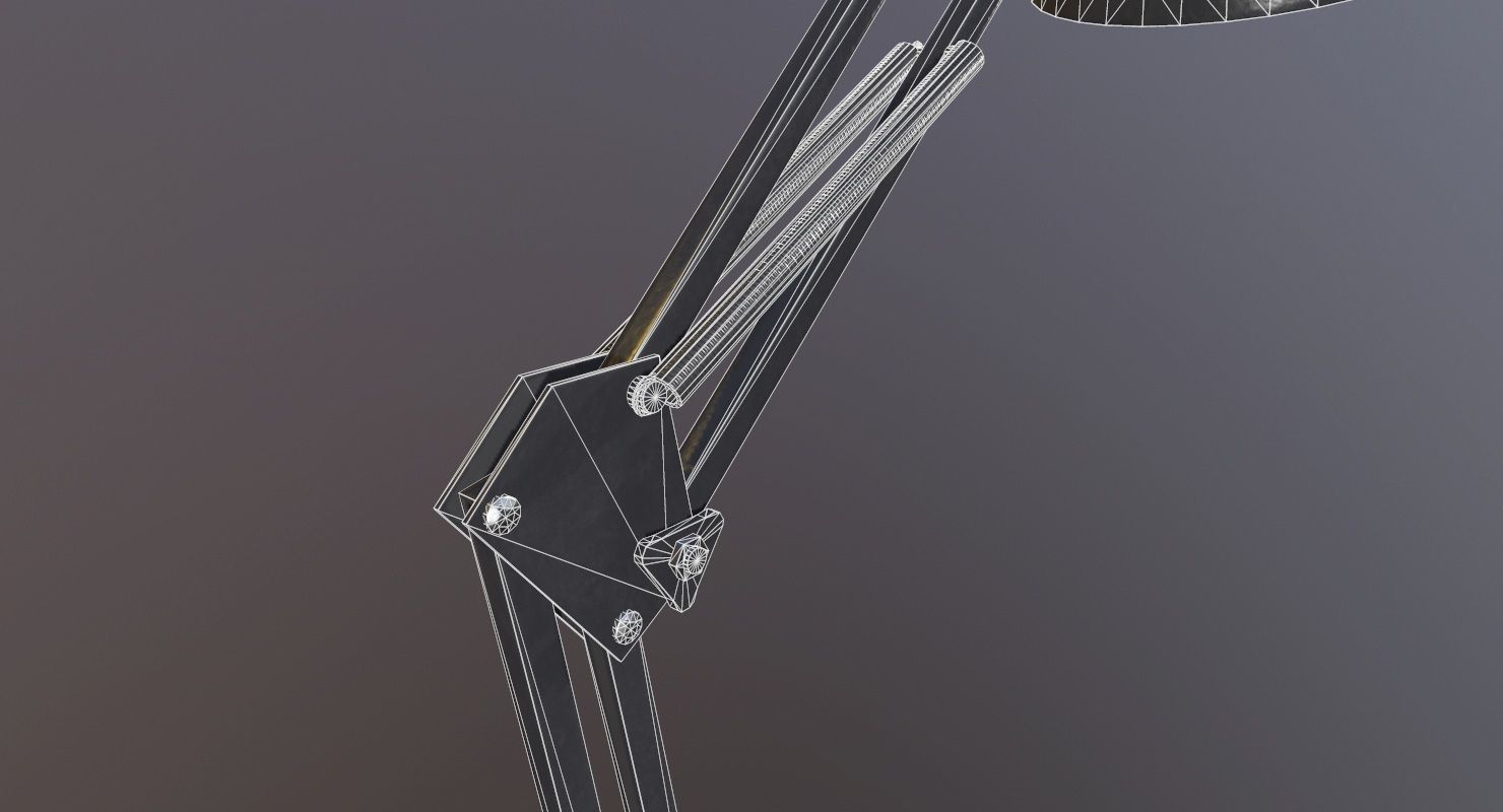 Desk Lamp Game Ready Low-poly 3D model_21