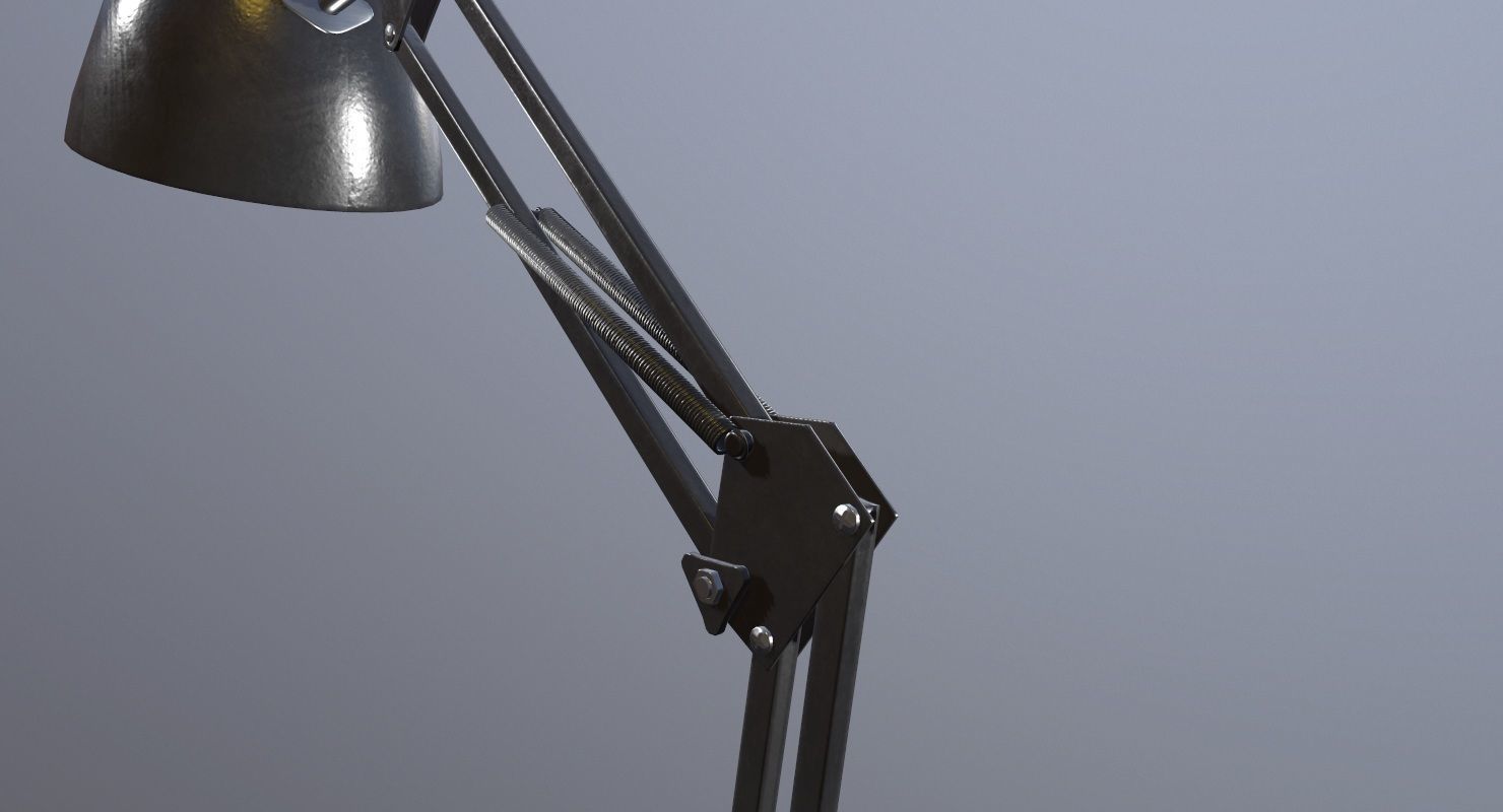 Desk Lamp Game Ready Low-poly 3D model_11