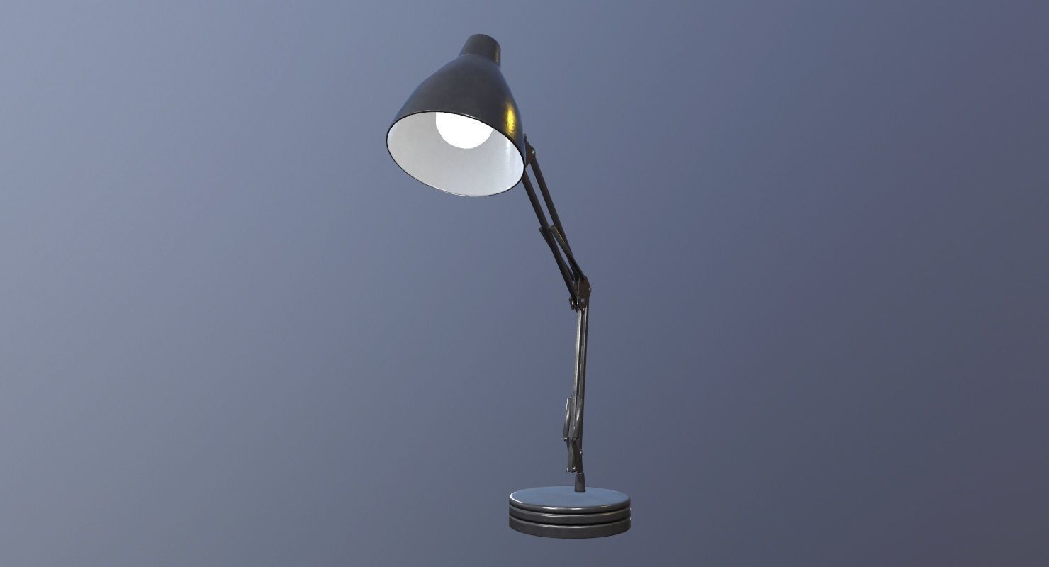 Desk Lamp Game Ready Low-poly 3D model_2