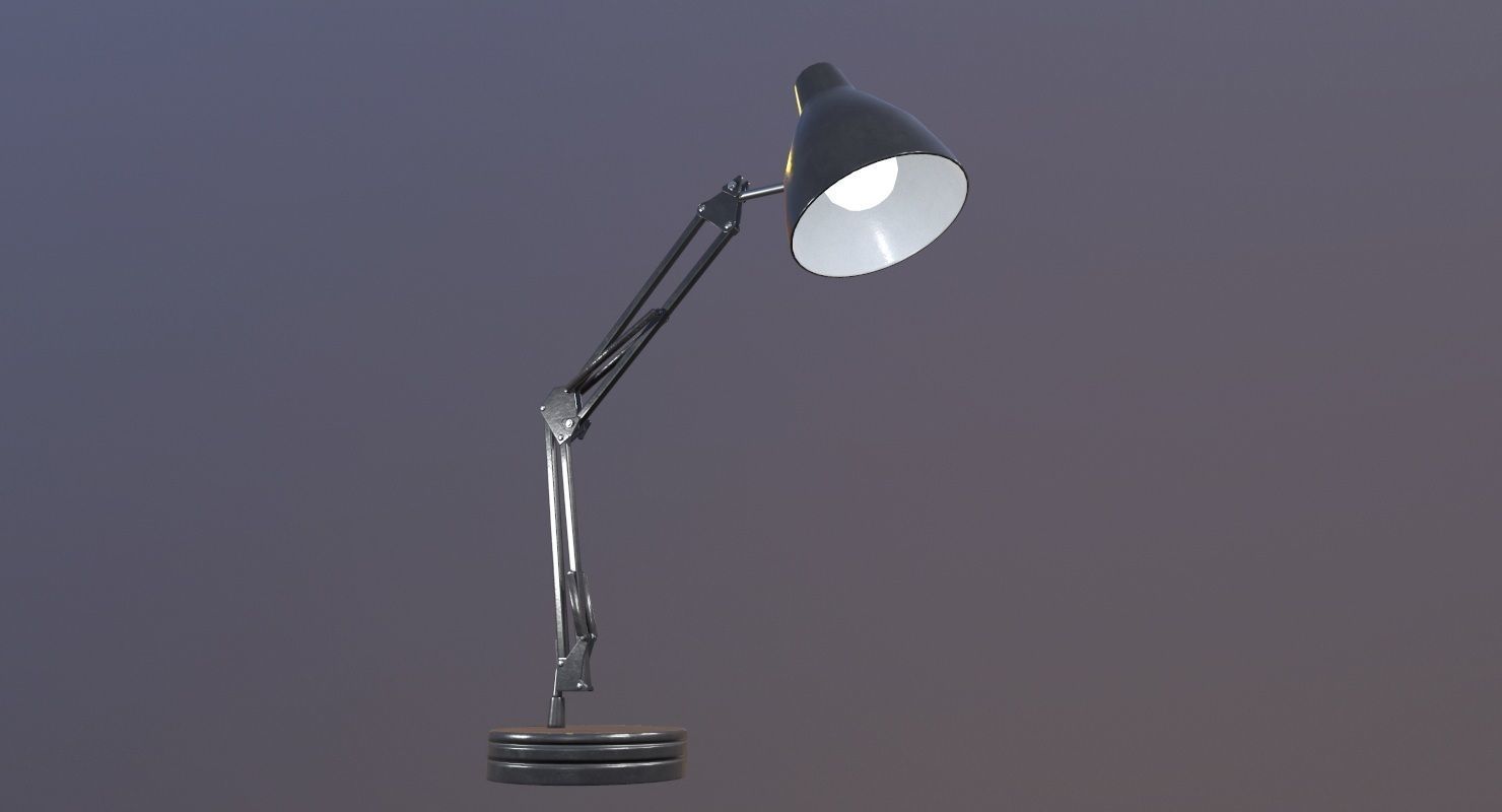 Desk Lamp Game Ready Low-poly 3D model_3