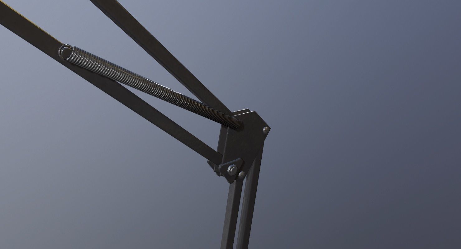 Desk Lamp Game Ready Low-poly 3D model_12