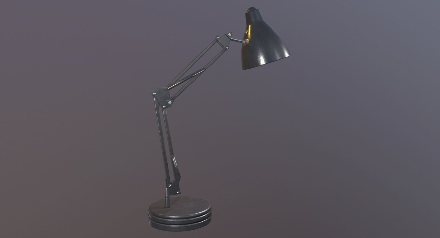 Desk Lamp Game Ready Low-poly 3D model_4