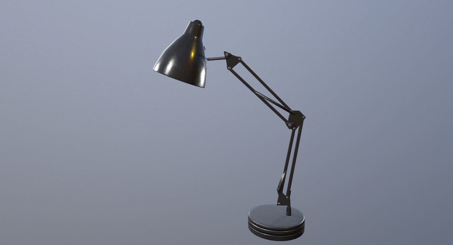Desk Lamp Game Ready Low-poly 3D model_1