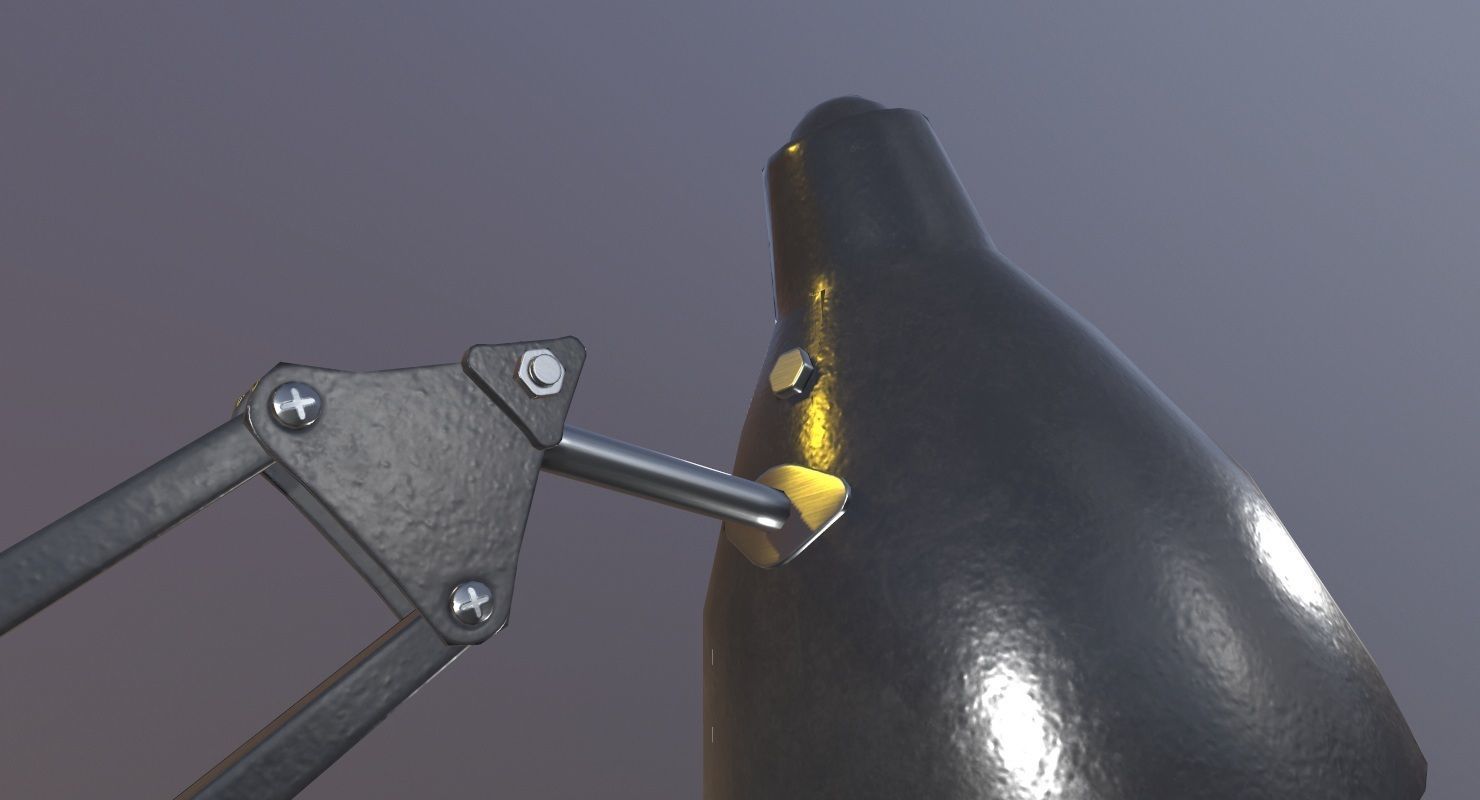 Desk Lamp Game Ready Low-poly 3D model_14