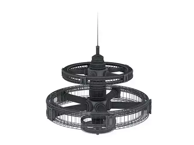 sci - fi Space Station No Texture