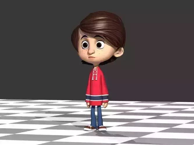 Joey from The Magic Hockey Skates  Free 3D model