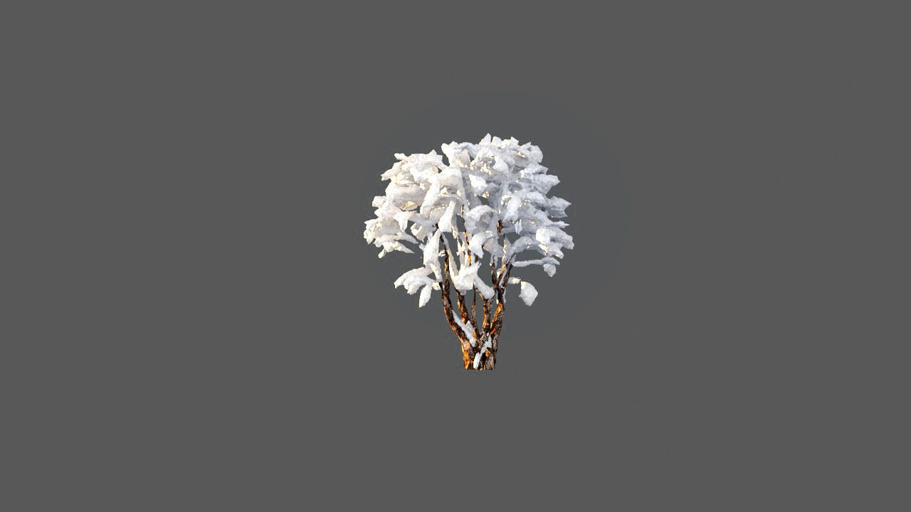 Low Poly Forest Summer Autumn Winter Stylish Low-poly 3D model_14