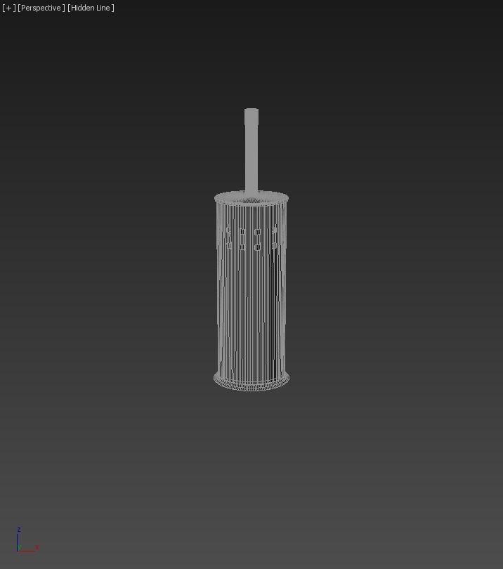 Brushs Toilet Brush Perforated 3D model_1