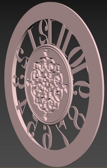 Wall Clock 3D model_3