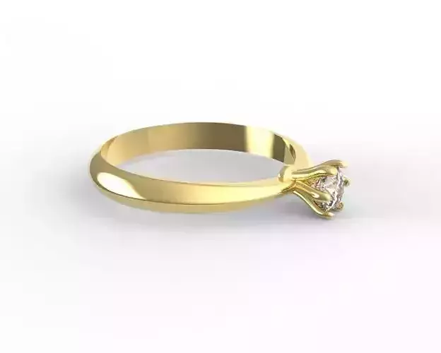 Wedding rings 3D print model Engagement