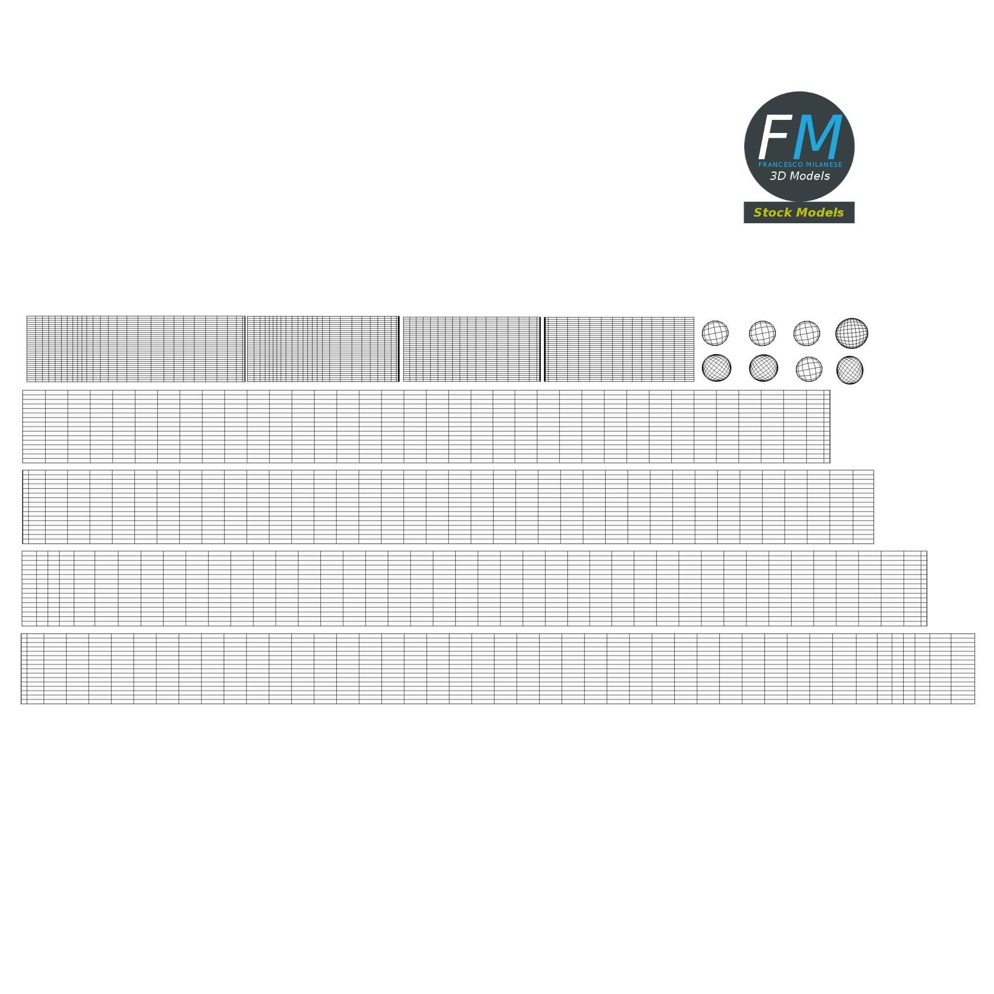 Barbed wire part 3D model_11