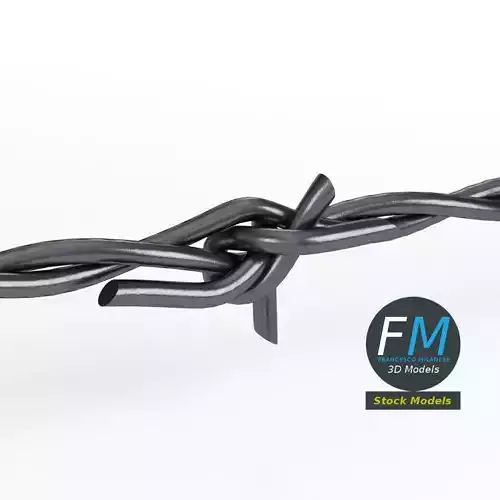 Barbed wire part 3D model