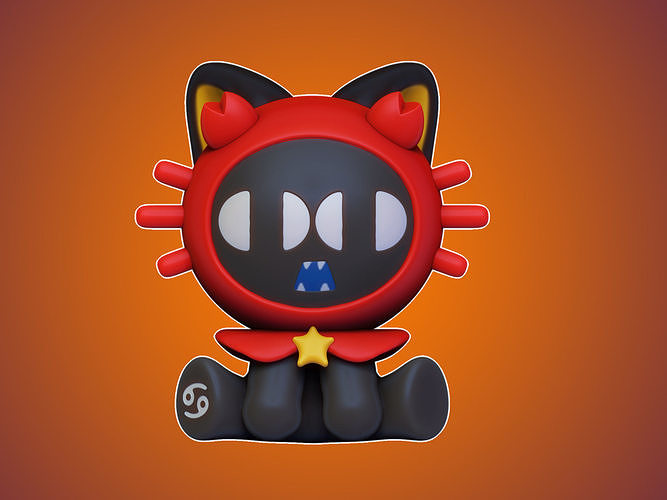 Twelve constellations - Cancer 3D print model