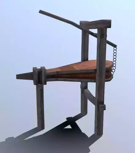 Medieval Bellows Low-poly 3D model