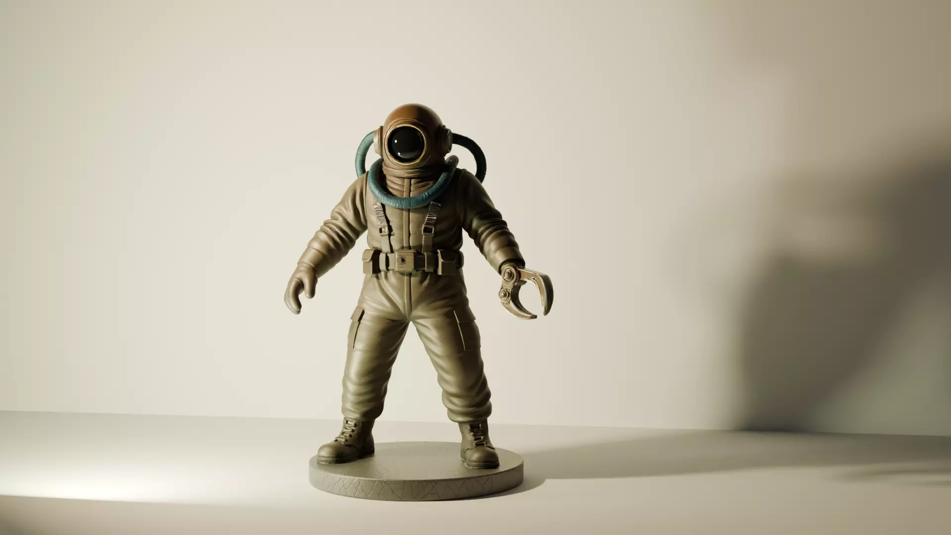 Sci-fi Character Model Vexon - Blender-STL-FBX-A Pose 3D model_0