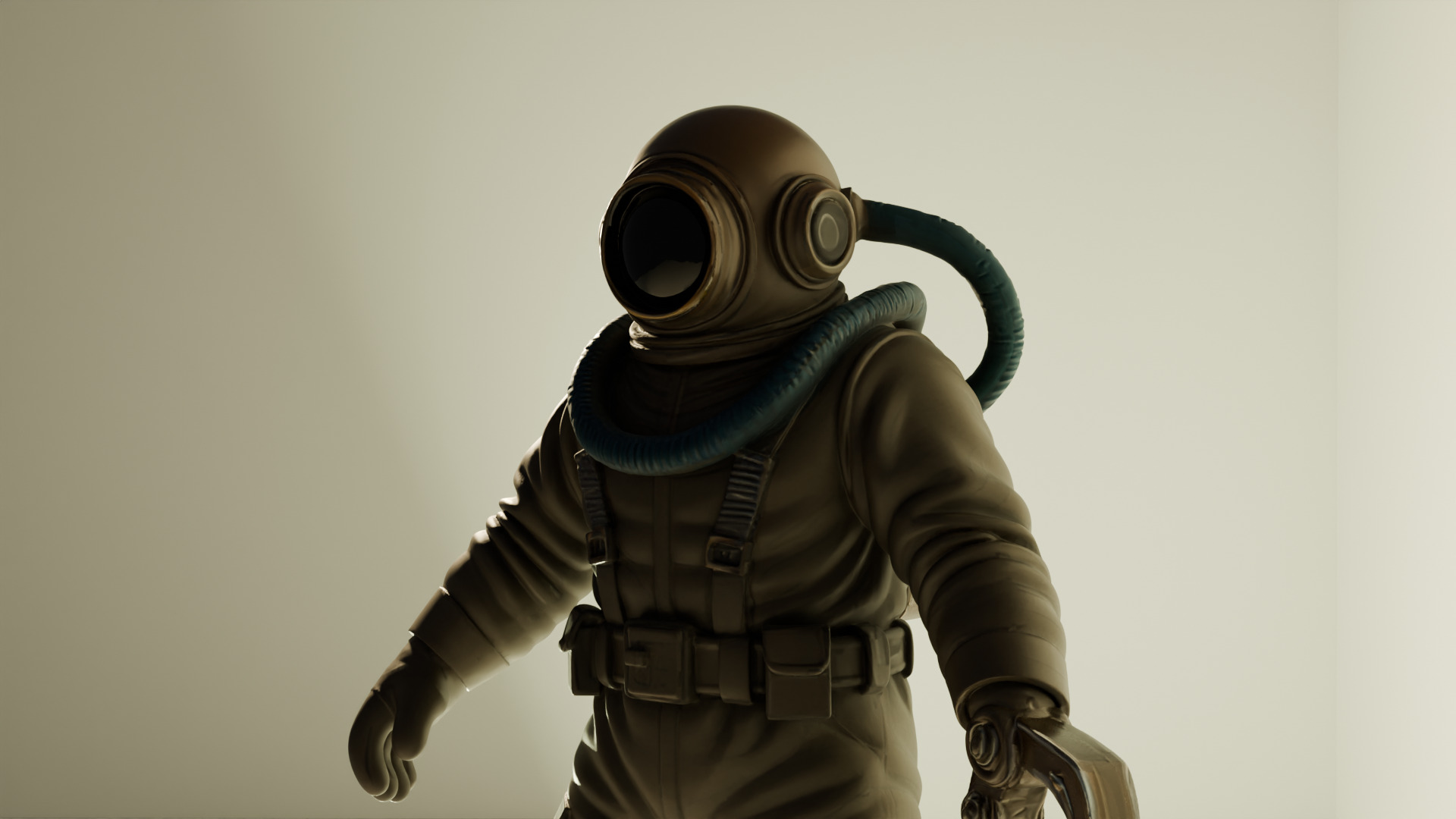 Sci-fi Character Model Vexon - Blender-STL-FBX-A Pose 3D model_5