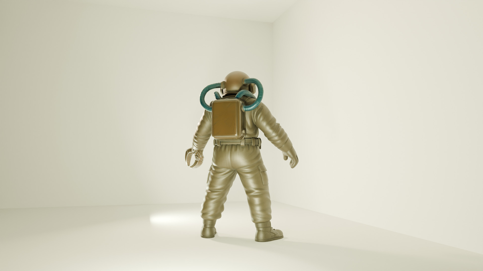 Sci-fi Character Model Vexon - Blender-STL-FBX-A Pose 3D model_10