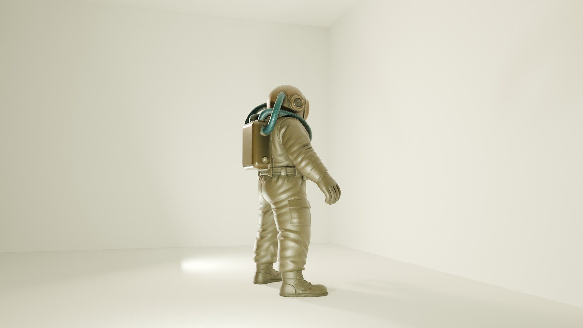 Sci-fi Character Model Vexon - Blender-STL-FBX-A Pose 3D model_9