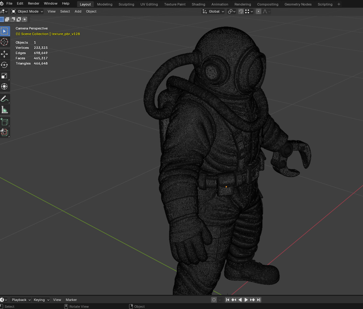 Sci-fi Character Model Vexon - Blender-STL-FBX-A Pose 3D model_12