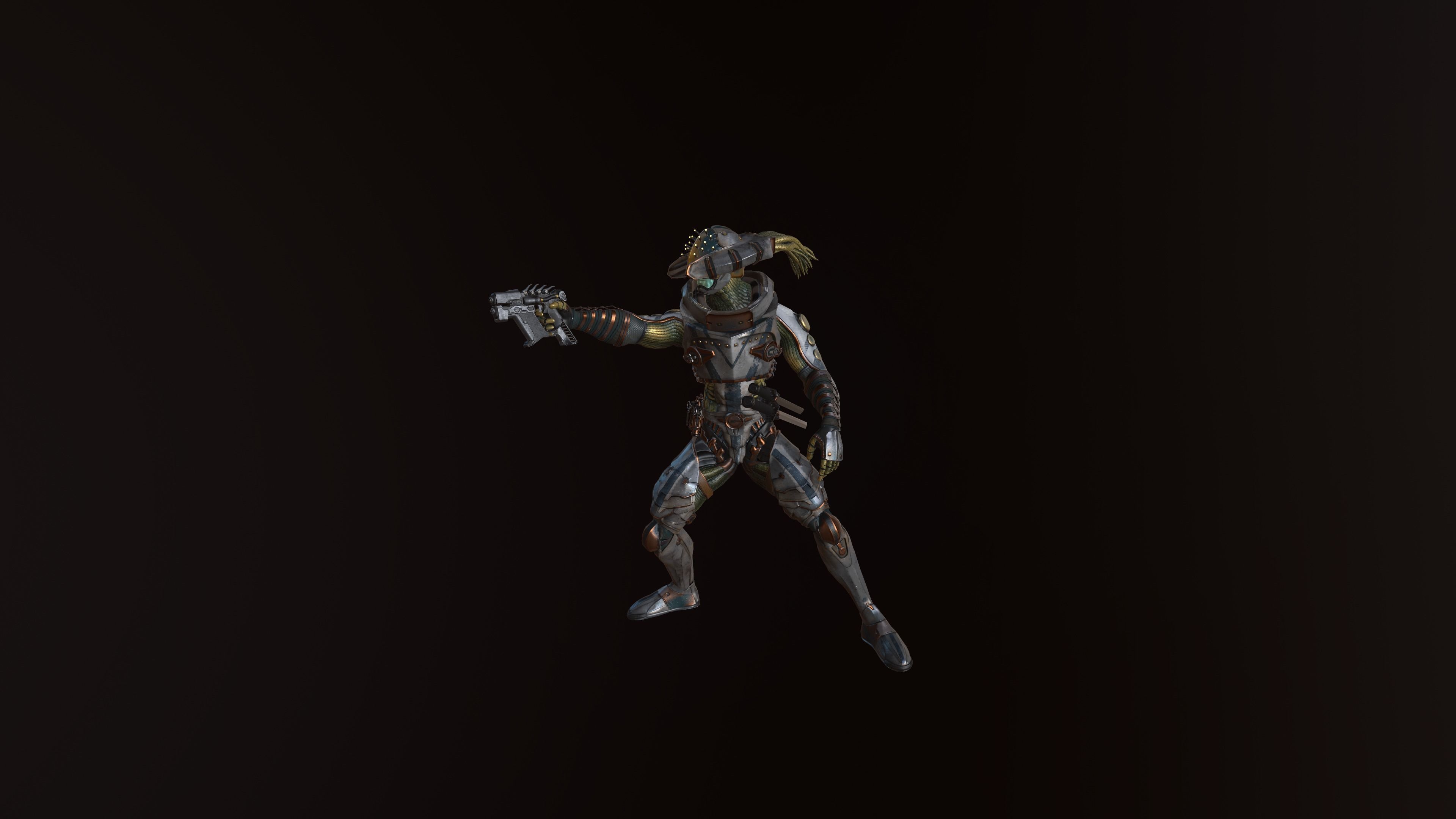 Shinobi Sci Fi Low-poly 3D model_18