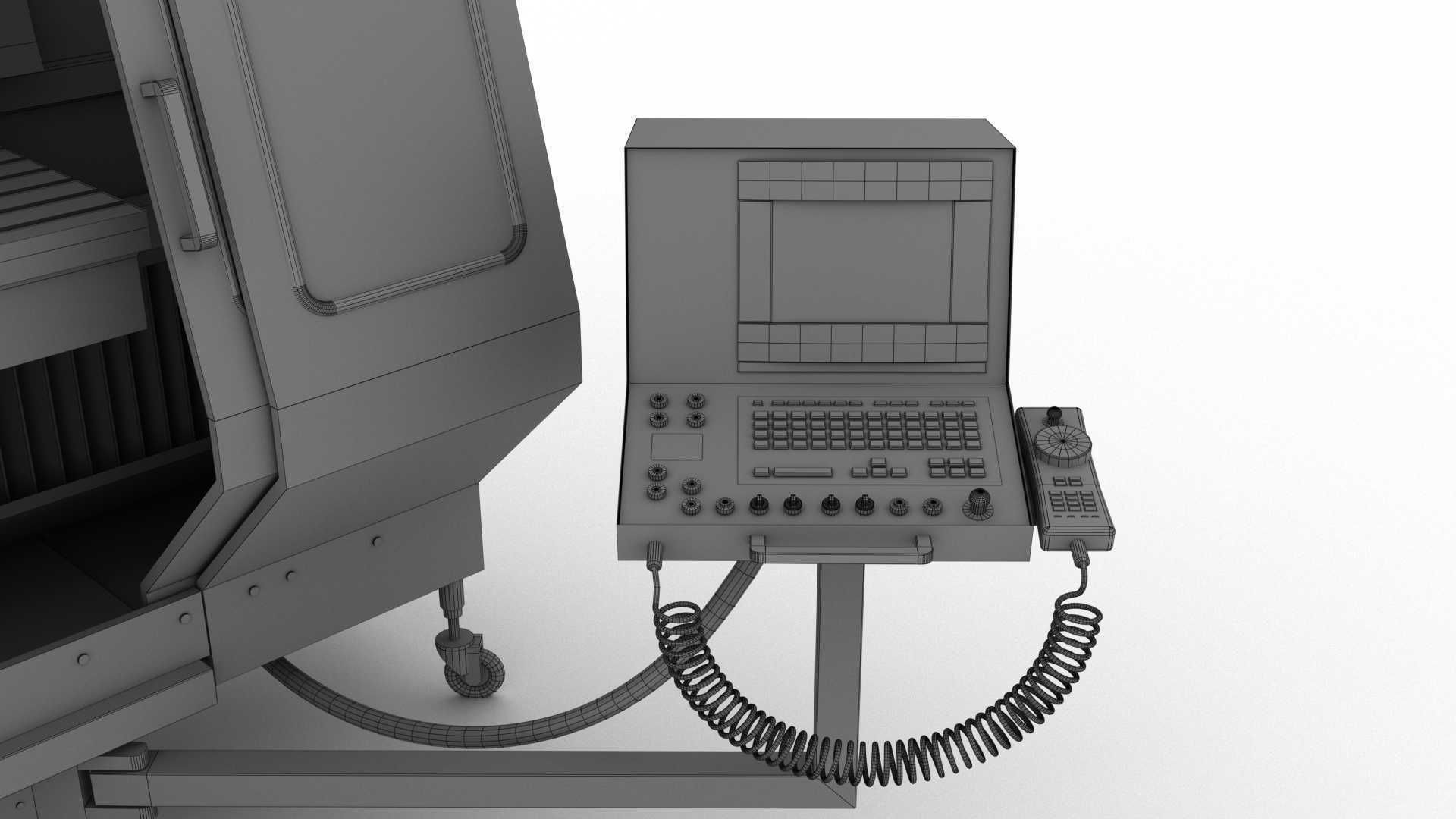 Corded Milling Machine ABENE VHF-680 3D model_6