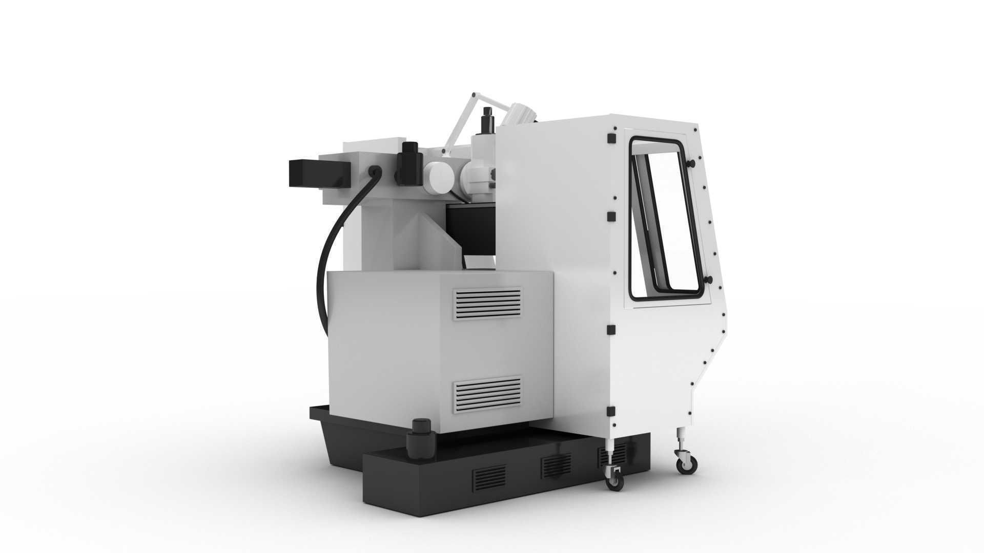 Corded Milling Machine ABENE VHF-680 3D model_3