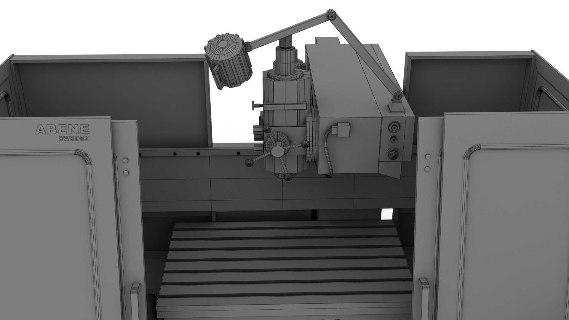 Corded Milling Machine ABENE VHF-680 3D model_7