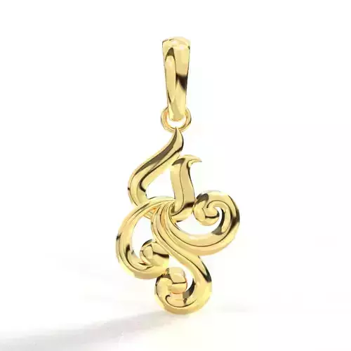GOLD MIRACLE PENDANT 3D print model