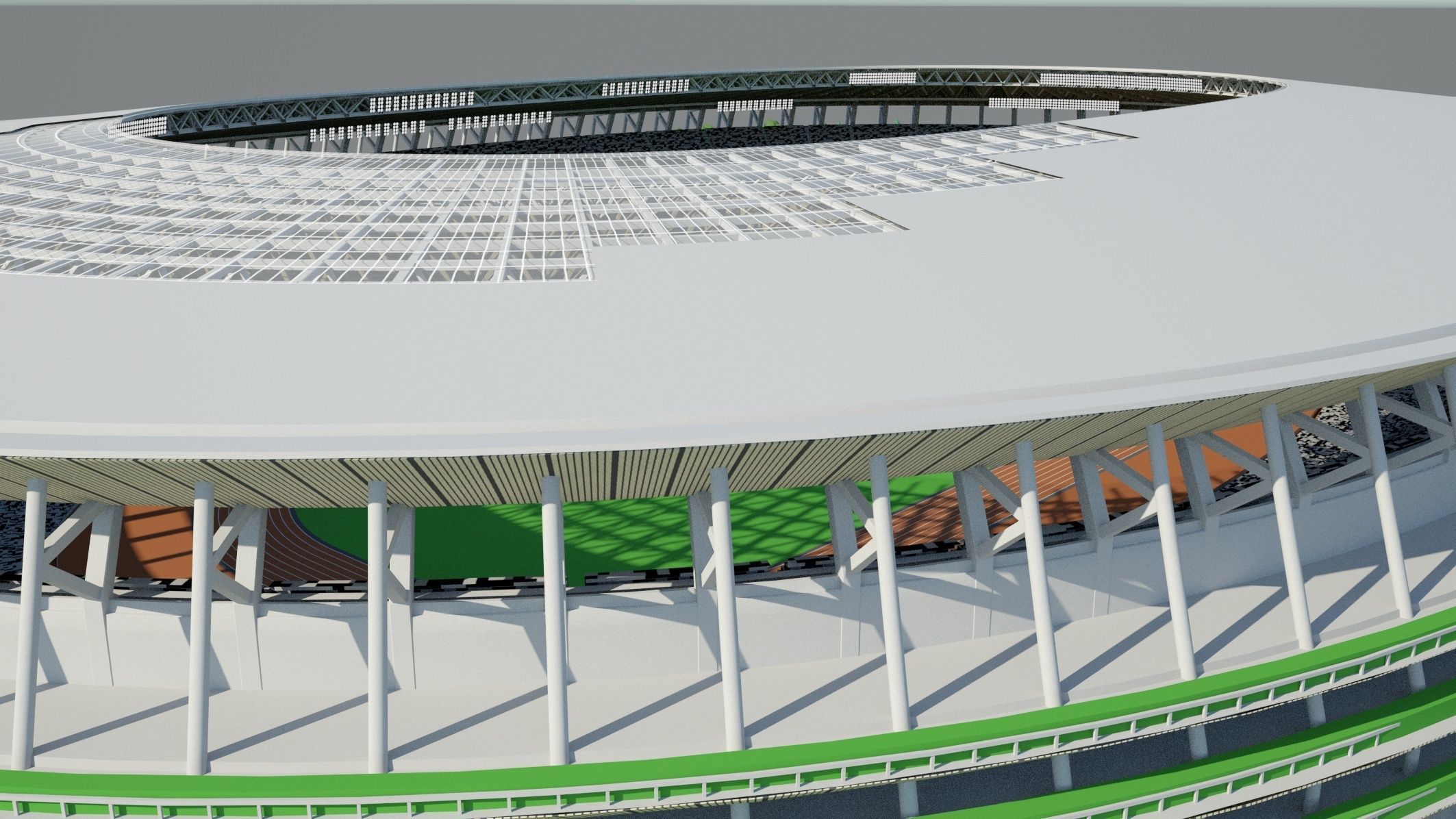 2020 Olympics Tokyo Stadium 3D model_3