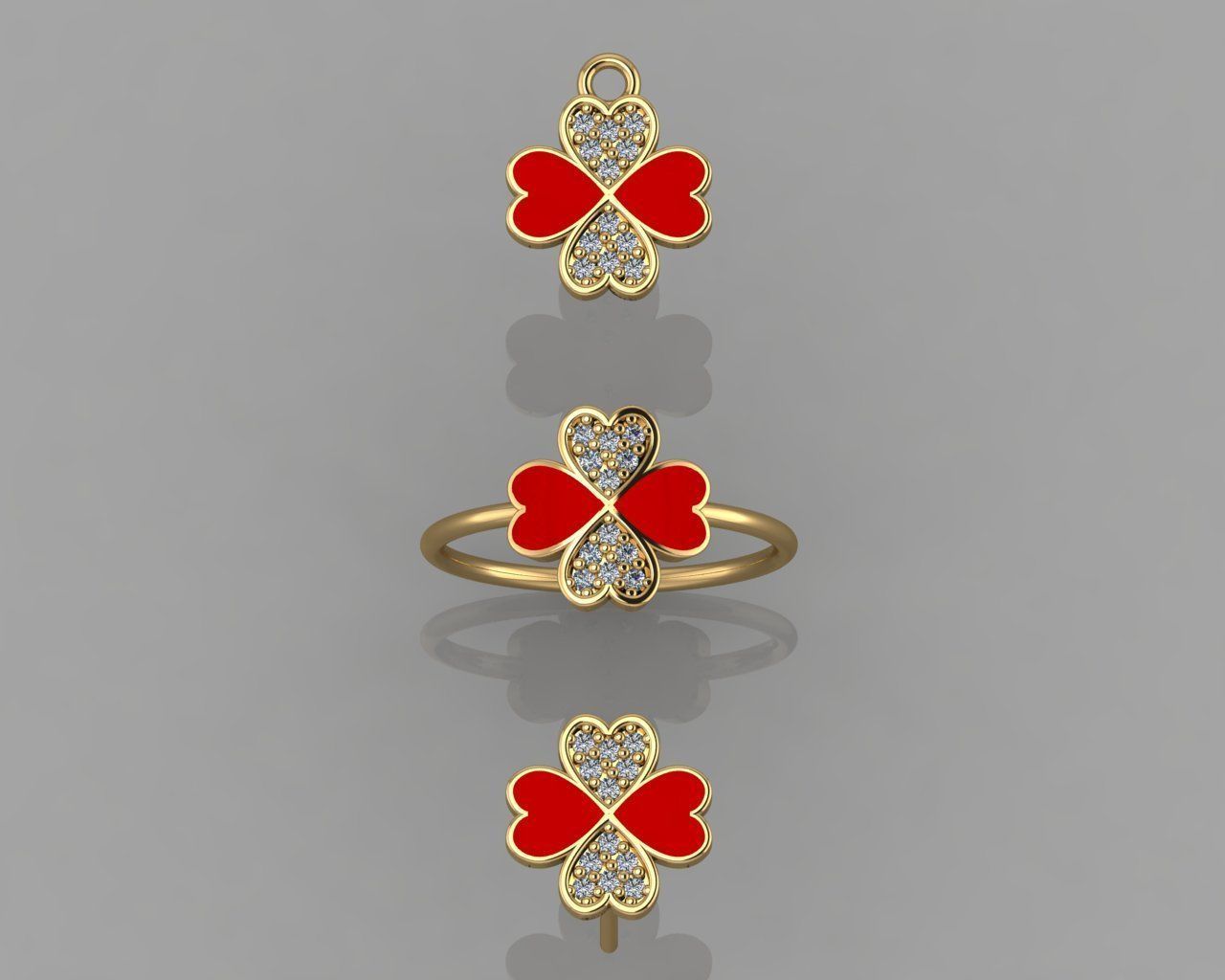 GC GOLD CM024- Diamond set  3D print model_2