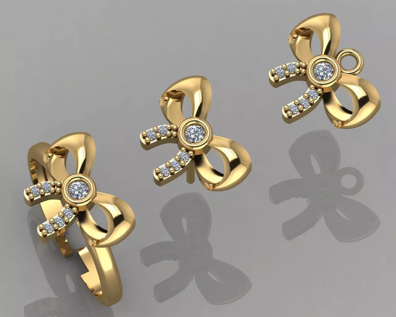 GC GOLD CM027- Diamond set 3D print model_0