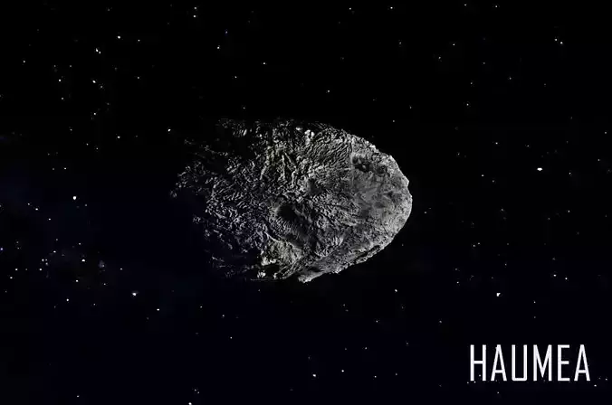 DWARF PLANET---HAUMEA 4K Low-poly 3D model