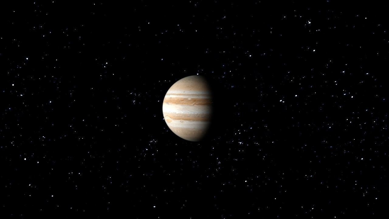 PLANET---JUPITER 4K jupiter in space Low-poly 3D model_16