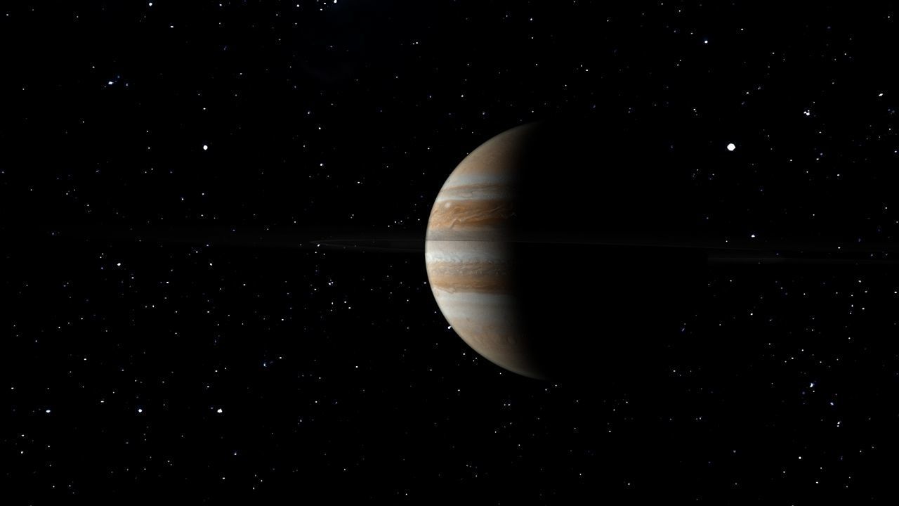 PLANET---JUPITER 4K jupiter in space Low-poly 3D model_33