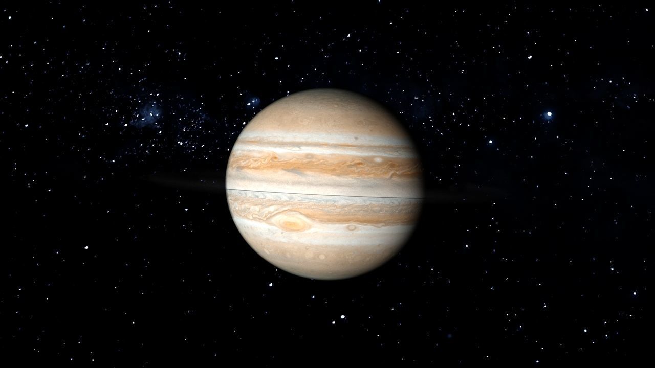PLANET---JUPITER 4K jupiter in space Low-poly 3D model_21