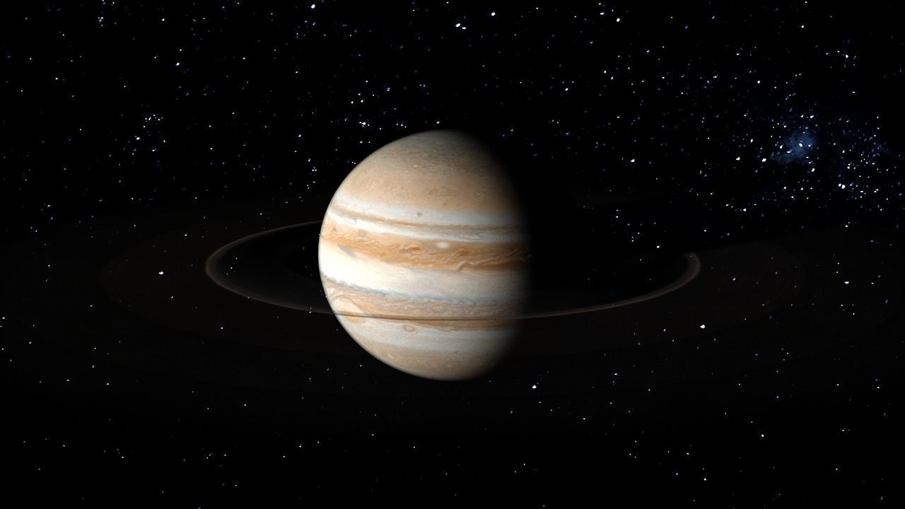 PLANET---JUPITER 4K jupiter in space Low-poly 3D model_9