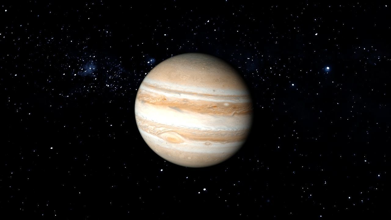 PLANET---JUPITER 4K jupiter in space Low-poly 3D model_20