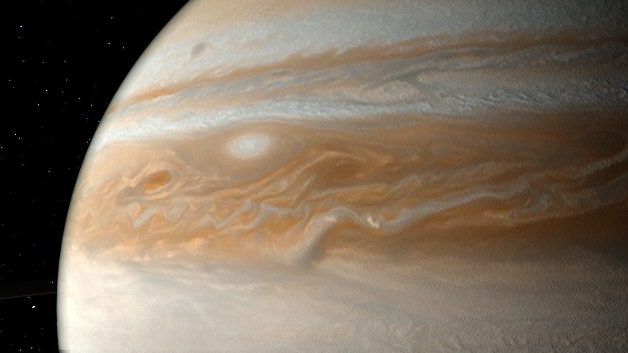 PLANET---JUPITER 4K jupiter in space Low-poly 3D model_13