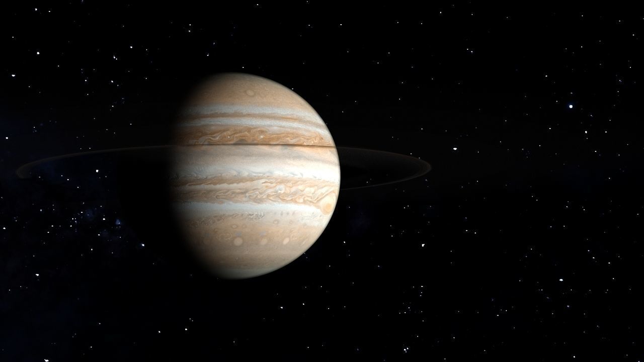 PLANET---JUPITER 4K jupiter in space Low-poly 3D model_37