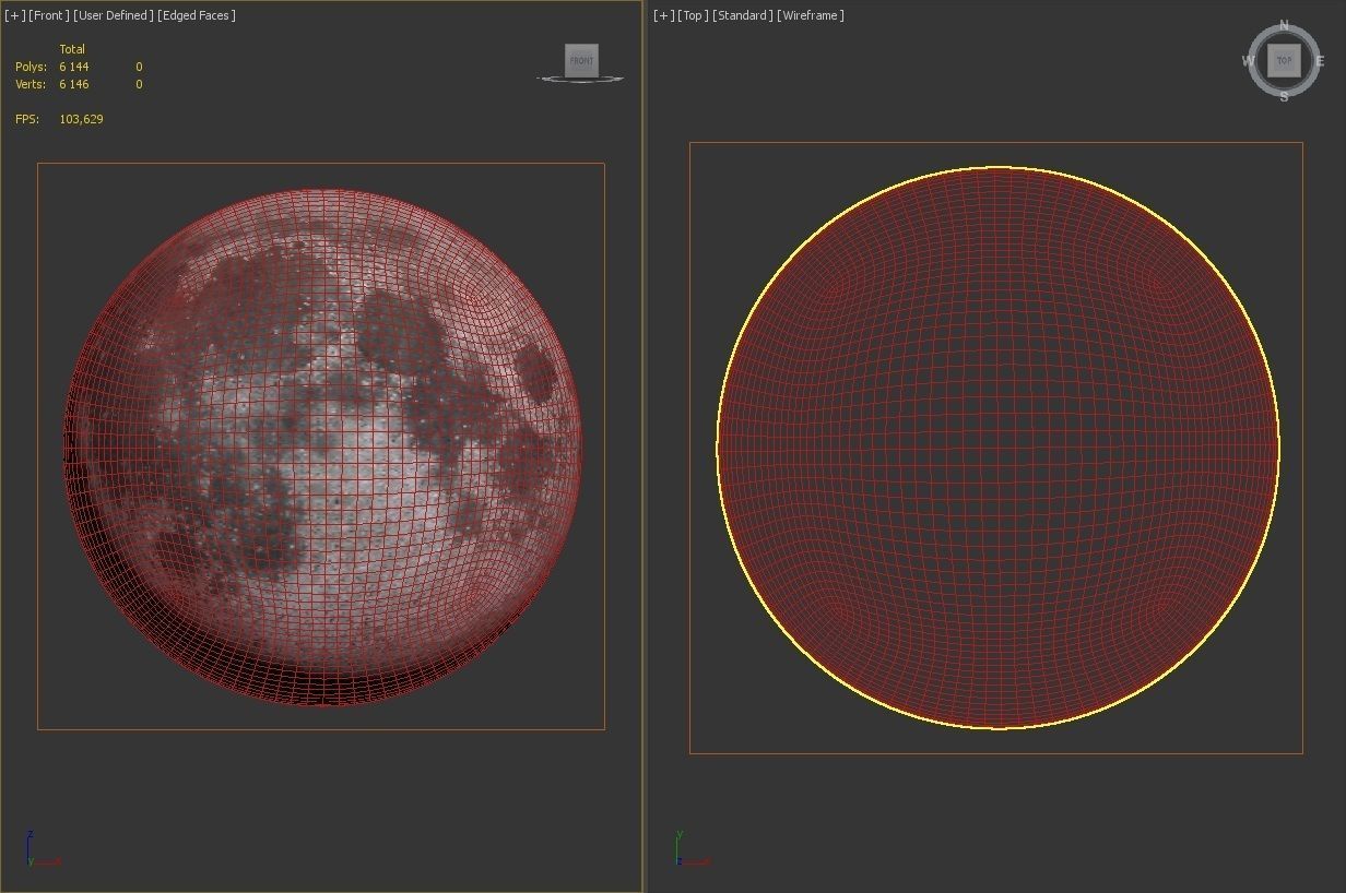 SATELLITE---MOON 8K Low-poly 3D model_3