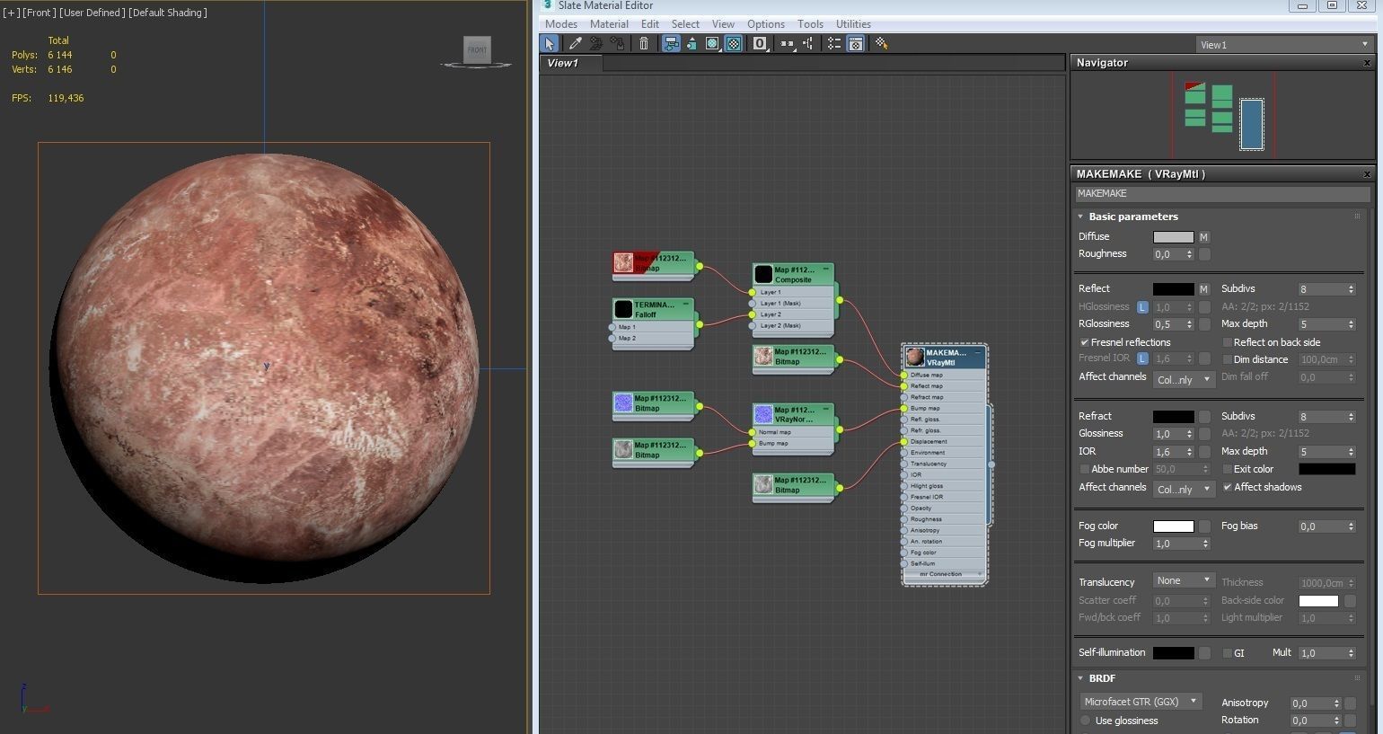 DWARF PLANET---MAKEMAKE 4K Low-poly 3D model_4