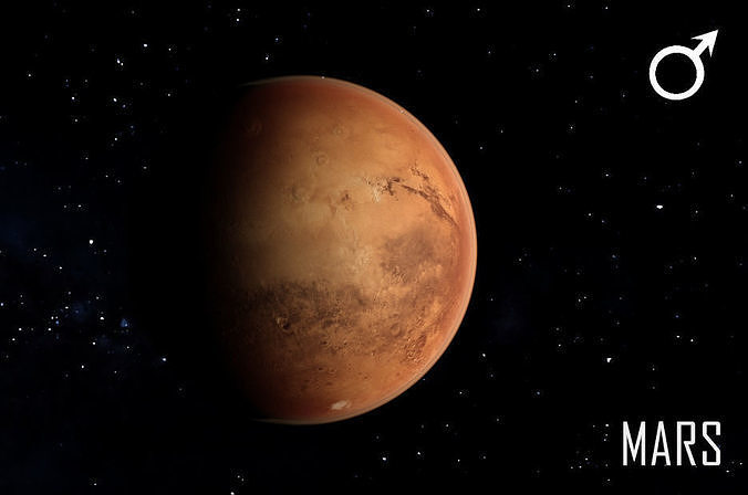 PLANET---MARS 8K Low-poly 3D model