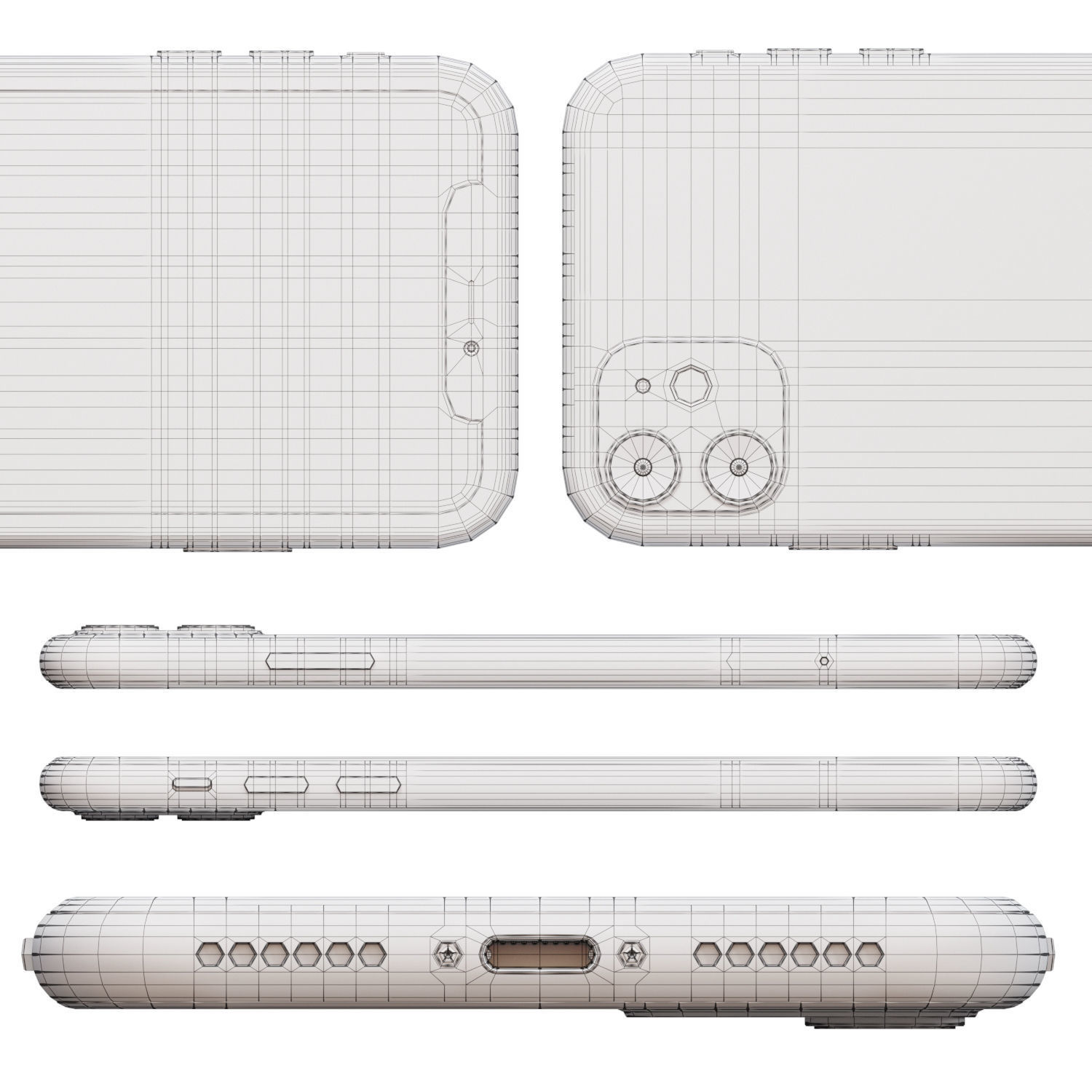 Apple iPhone 11 Low-poly 3D model_2