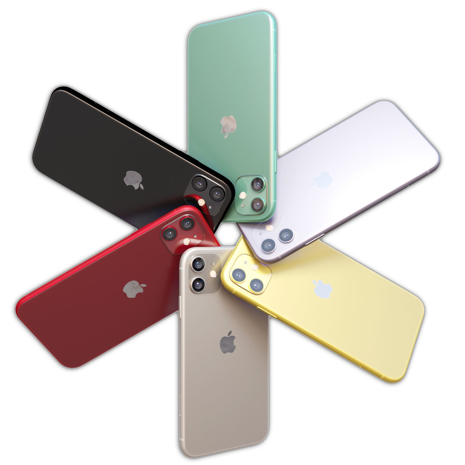 Apple iPhone 11 Low-poly 3D model_1