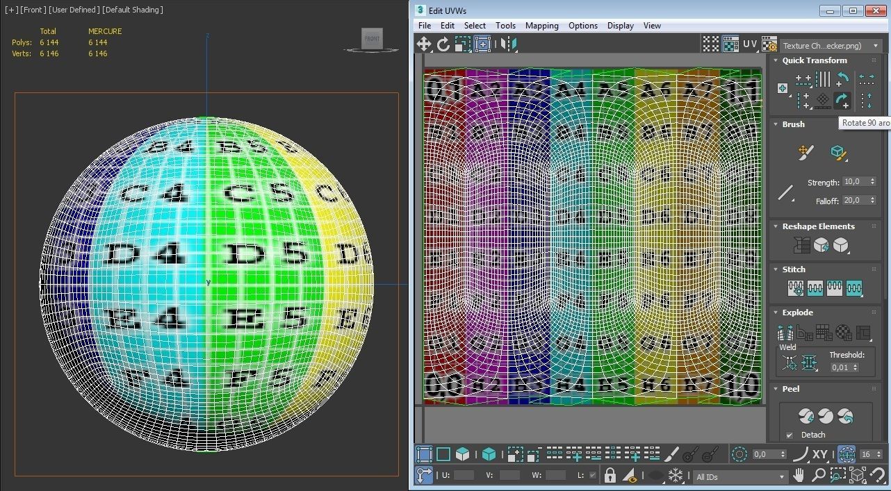 PLANET---MERCURE 8K Low-poly 3D model_5