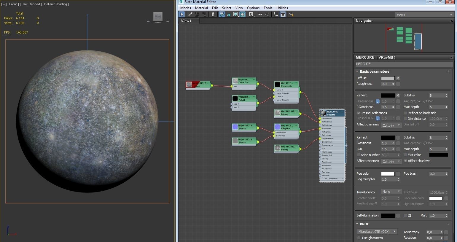 PLANET---MERCURE 8K Low-poly 3D model_4