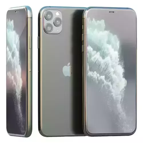Apple iPhone 11 PRO and 11 PRO MAX Low-poly 3D model