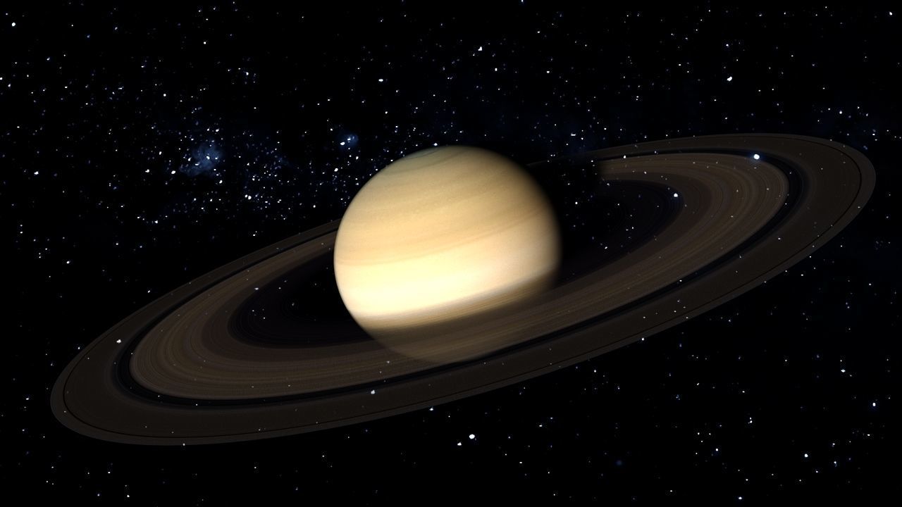 PLANET---SATURNE 4K planet saturn Low-poly 3D model_20